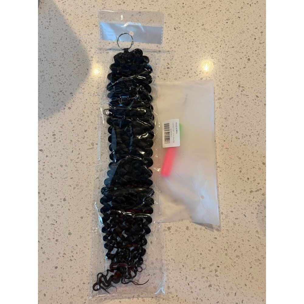 NEYQ Deep Wave Miracle Knots Synthetic Crochet Hair 18in 1B 50g